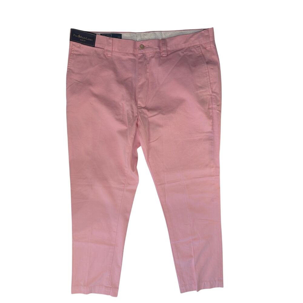 NWT Ralph Lauren 36x30 Polo Performance Men’s Slim Fit Golf Pants Pink